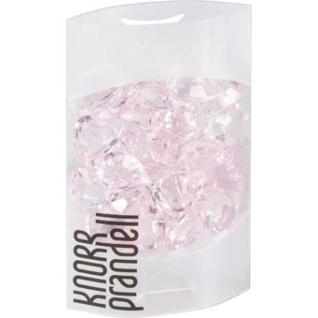 Brillants déco coeur rose 23 mm