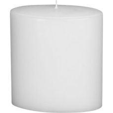 Bougie ovale 150x135mm bla