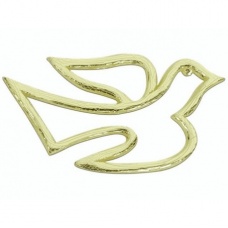 Colombe en cire 40x22mm or