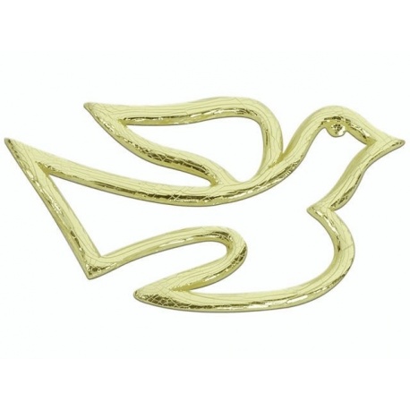 Colombe en cire 40x22mm or