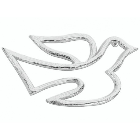 Colombe en cire 40x22mm arg