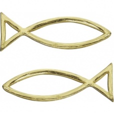 Poisson en cire 40x13mm or 2pc