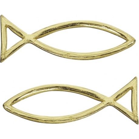 Poisson en cire 40x13mm or 2pc