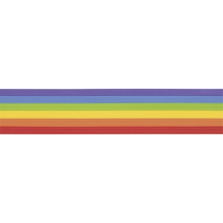 Set bandes cire arc-en-ciel1mm30pc