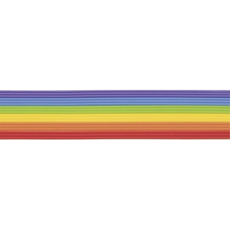 Set bandes cire arc-en-ciel2mm18pc