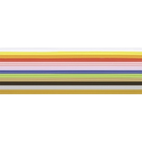 Set bandes cire coul. base2mm24pc