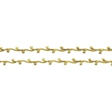 Rinceau cire 0,6x19cm or 2pc