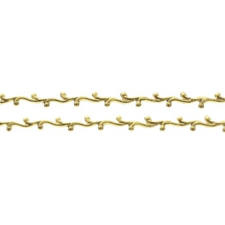 Rinceau cire 0,6x19cm or 2pc