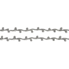 Rinceau cire 0,6x19cm arg 2pc