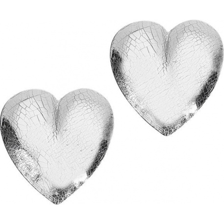 Coeur cire 21x23mm arg 2pc