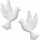 Couple de colombes cire 35mm