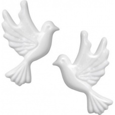 Couple de colombes cire 35mm