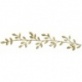 Rinceau à feuilles cire 11x2cm or