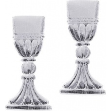 Calice en cire 33x15mm arg 2pc
