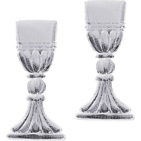 Calice en cire 33x15mm arg 2pc