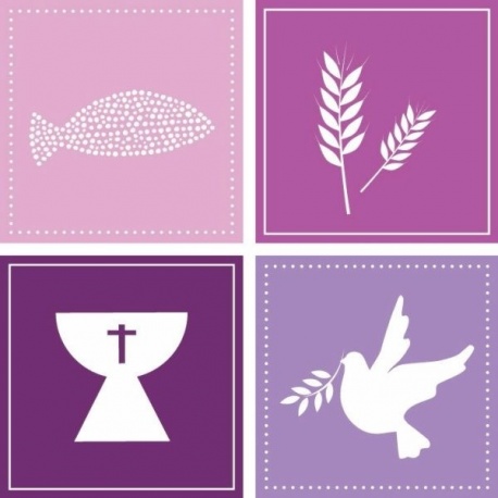 Ornem. En cire Foi rose 60x80mm