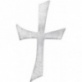 Croix en cire 100x55mm arg