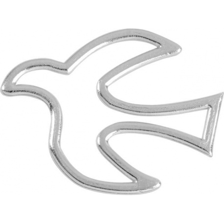 Colombe en cire 42x32mm arg