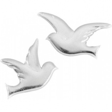 Colombe en cire 27x24mm arg