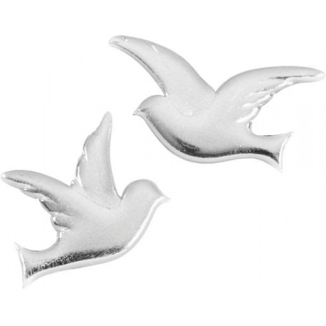 Colombe en cire 27x24mm arg