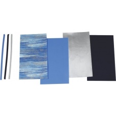 Mél.Plaques cire17,5x8cm/1mm ble