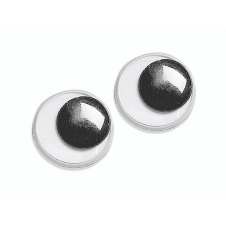 Yeux mob. auto-adh. rond 7mm 52pc