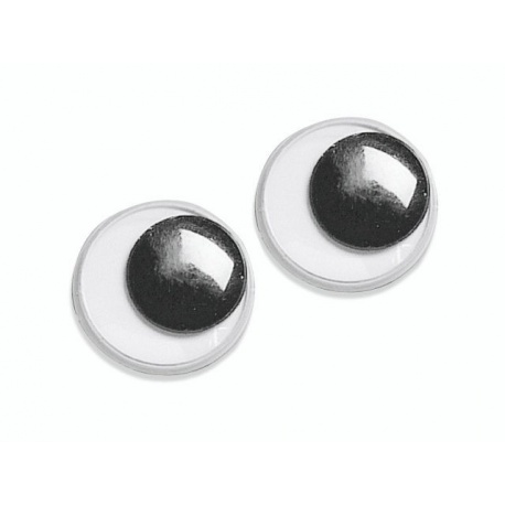 Yeux mob. auto-adh. rond 10mm 30pc
