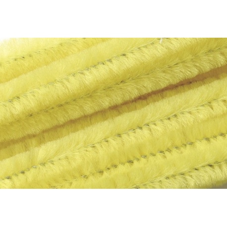 Chenille 8mm50cm jaune citr.10pc