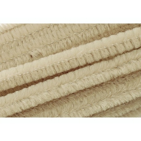 Chenille 8mm50cm sable10pc