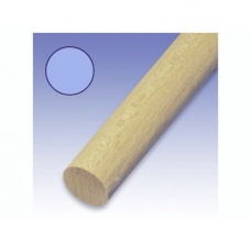 Barre bois ronde 6mm bleu cl.