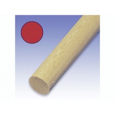 Barre bois ronde 8mm rouge