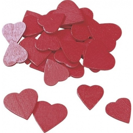 Déco Coeurs 1,8/2,3cm 40pc