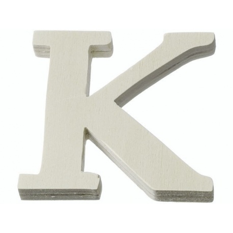 Lettre bois K 8cm