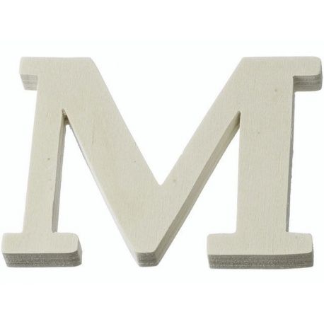 Lettre bois M 8cm
