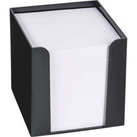 Boîte mémos 9,5x9,5x9,5cm noir 700f