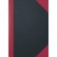 Carnet rouge et noir A4 ligné 192p