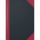 Carnet rouge et noir A5 ligné 192p