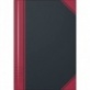Carnet rouge et noir A6 ligné 192p