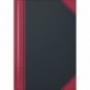 Carnet rouge et noir A6 5x5 192p