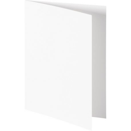Carte double A6 blanche