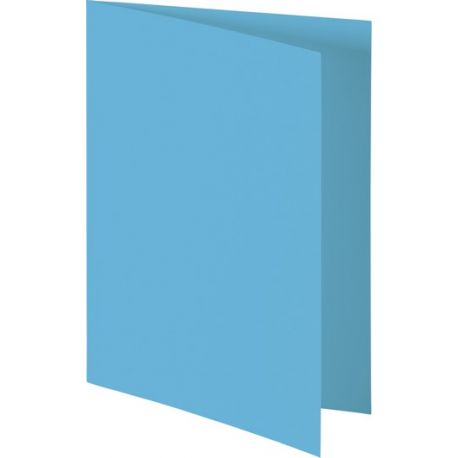 Carte double A6 bleu azur