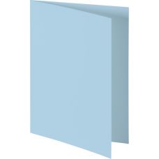 Carte double A6 bleu clair