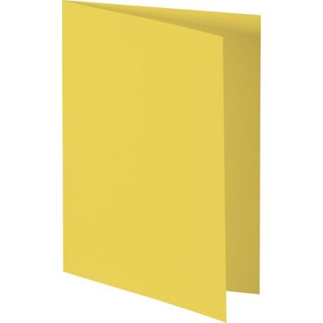Carte double B6 jaune