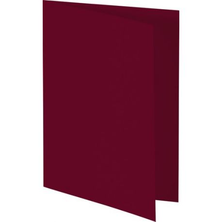 Carte double B6 rouge foncé