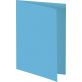 Carte double B6 bleu azur