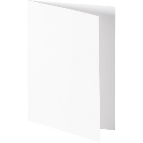 Carte double B6 blanche