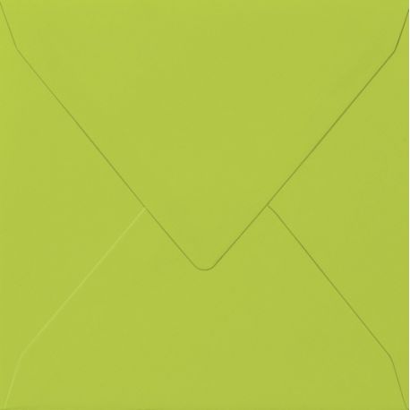 Enveloppe carr. vert pomme
