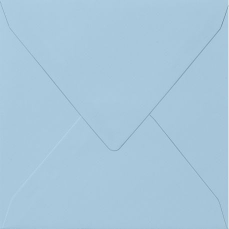 Enveloppe carr. bleu clair