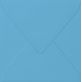 Enveloppe carr. bleu azur