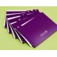 Boîte à fiches A7 remplie purple